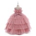Bean Pink Tulle Girls' Party Dress AZ001BP