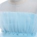 Sky Blue Tulle Girls' Party Dress AZ001BL