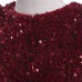 Glamorous Burgundy Sequin Girls' Dress AZ002DR