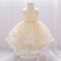 Elegant Champagne Lace Flower Girl Dress AZ005CP
