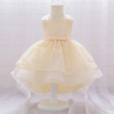 Elegant Champagne Lace Flower Girl Dress AZ005CP