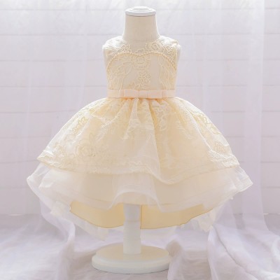 Elegant Champagne Lace Flower Girl Dress AZ005CP