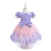 Cosplay Purple Short Sleeve Party Dress AZ008