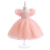 Puff Sleeve Flower Girl Dress AZ009