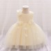 Charming Flower Decorated Party Dress for Girls