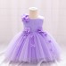 Charming Flower Decorated Party Dress for Girls
