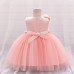 Charming Flower Decorated Party Dress for Girls