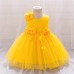 Charming Flower Decorated Party Dress for Girls
