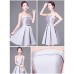 Stylish Gray Short Bridesmaid Dresses RU007