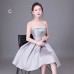 Stylish Gray Short Bridesmaid Dresses RU007