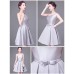 Stylish Gray Short Bridesmaid Dresses RU007