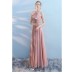 Halter - Neck Chiffon Bridesmaid Dress RU008