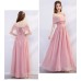 Elegant Strapless Long Bridesmaid Dress RU012
