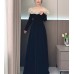 Elegant Off - the - Shoulder Evening Dress VZ009