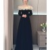 Elegant Off - the - Shoulder Evening Dress VZ009