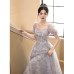 Exquisite Light Gray Evening Dress