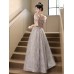 Exquisite Light Gray Evening Dress