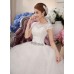 Cap Sleeve O-neck Wedding Dress XN089WT
