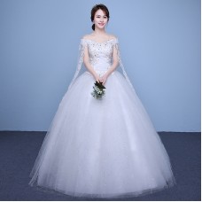 Sweetheart Wedding Dress with Long Lace XN094WT