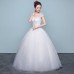 O-Neck Cap Sleeve Wedding Dress XN097WT