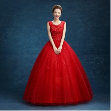 Graceful Sleeveless Wedding Dress XN100RD