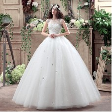 Graceful Sleeveless Wedding Dress XN100WT