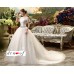 Short-Sleeve Ball Gown Wedding Dress XN103WT