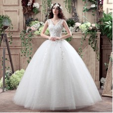 Sleeveless Wedding Dress XN104WT