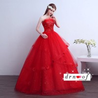 Strapless Wedding Dress Ball Gown XN110RD