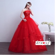 Strapless Wedding Dress Ball Gown XN110RD