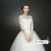 V-Neck Wedding Dress with Lace Sleeves XN111WT