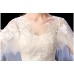 O-Neck Wedding Dress with Arm-Covering Design XN112