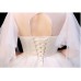 O-Neck Wedding Dress with Arm-Covering Design XN112
