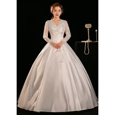 Long Sleeve Ball Gown Wedding Dress XN143WT