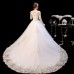 Short Sleeve Wedding Dress with Train XN144WT