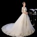 Short Sleeve Wedding Dress with Train XN144WT
